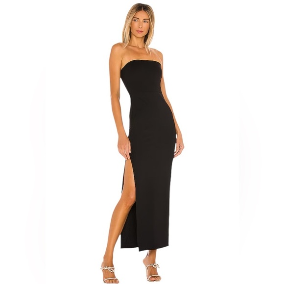NBD x REVOLVE - NWT Dream Formal Black Tie Gown in Black Sz XS - Picture 1 of 11